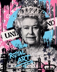 Queen's London Underground by Yuvi - Original Painting on Stretched Canvas sized 16x20 inches. Available from Whitewall Galleries